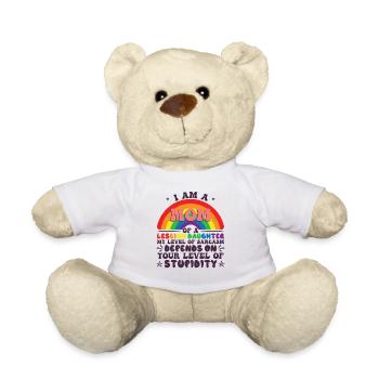 Maman d’une fille lesbienne - Nounours - blanc - Devant