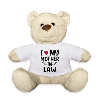 Mother's Day I Love My Mother in law - Teddy Bear - white - Front