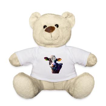 Kühe Landwirt Landwirtin Kuhliebhaber lustiges Kuh - Teddy - Weiß - Vorne