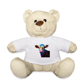 Kühe Landwirt Landwirtin Kuhliebhaber lustiges Kuh - Teddy - Weiß - Vorne
