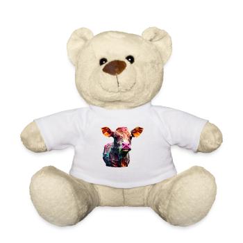 Kühe Landwirt Landwirtin Kuhliebhaber lustiges Kuh - Teddy - Weiß - Vorne