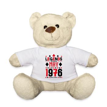 cadeau d'anniversaire Mai 1976. jeux de carte .May - Nounours - blanc - Devant
