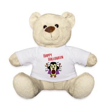 Avocado Vampire Funny Halloween Gift - Teddy Bear - white - Front