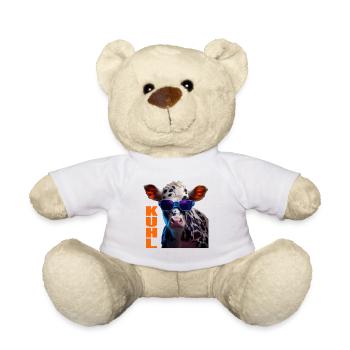 Kühe Landwirt Landwirtin Kuhliebhaber lustiges Kuh - Teddy - Weiß - Vorne
