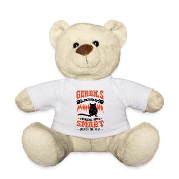 Gerbille Cadeau Rat de course mongol Gerbille - Nounours - blanc - Devant