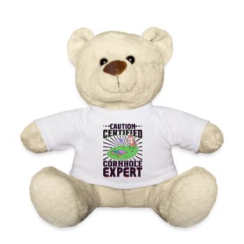Zertifizierter Experte im Cornhole - Teddy - Weiß - Vorne