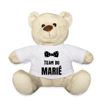Team du marié - Nounours - blanc - Devant