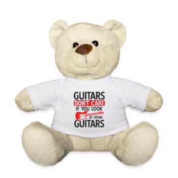 Akustik Spruch Für E-Gitarre Konzert Gitarre - Teddy - Weiß - Vorne