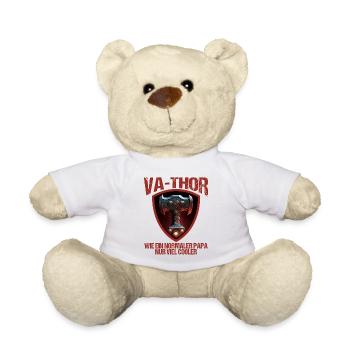 Papa Vathor Va Thor Vatertag Vatertagsgeschenk - Teddy - Weiß - Vorne