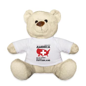 Né Suisse Suisse États-Unis - Nounours - blanc - Devant
