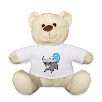 9 Jahre alt - 9. Geburtstag mit Tier Motiv - Teddy - Weiß - Vorne