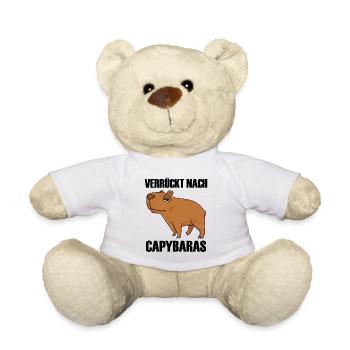 Capybara Wasserschwein Geschenk - Teddy - Weiß - Vorne
