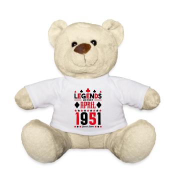 cadeau d'anniversaire avril 1951. jeux de carte. - Nounours - blanc - Devant