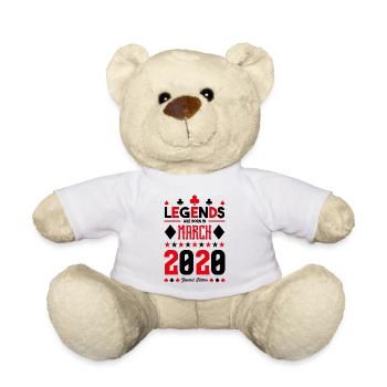 cadeau d'anniversaire Mars 2020. jeux de carte. - Nounours - blanc - Devant
