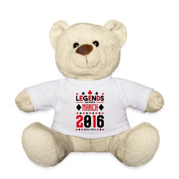 cadeau d'anniversaire Mars 2016. jeux de carte. - Nounours - blanc - Devant