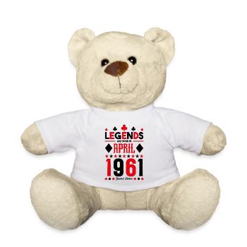 cadeau d'anniversaire avril 1961. jeux de carte. - Nounours - blanc - Devant