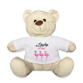 Team Braut Bride Trauzeugin Junggesellinenabschied - Teddy - Weiß - Vorne