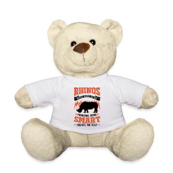 Rhinocéros Cadeau Rhino Rhinocéros - Nounours - blanc - Devant