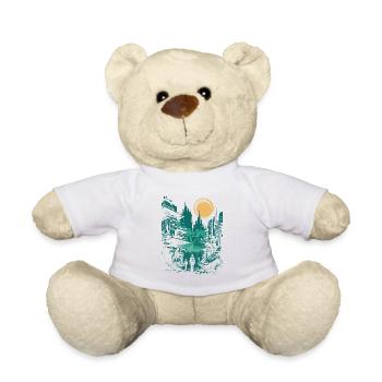 Experience the future with our Future City - Teddy Bear - white - Front