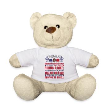FoundLux New Design, BEING A AMERICAN FOOTBALL - Teddy Bear - white - Front