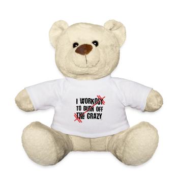 Gewichtheben Fitness Workout Fitnessstudio - Teddy - Weiß - Vorne
