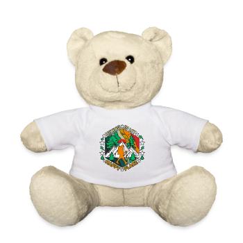 Hiking Is My Happy Place Nature Camping - Teddy Bear - white - Front