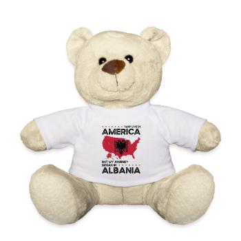 Geboren Albanisch Albanien Amerikanisch USA - Teddy - Weiß - Vorne