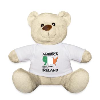 Geboren in Irland Irland Amerikanisch USA - Teddy - Weiß - Vorne