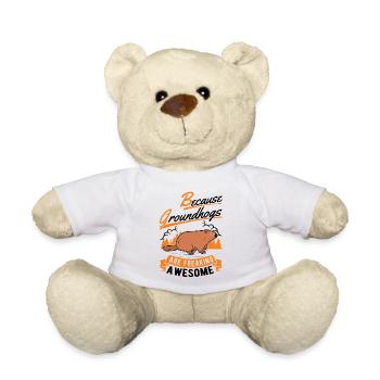 Marmot Groundhog Day Forest Marmot - Teddy Bear - white - Front