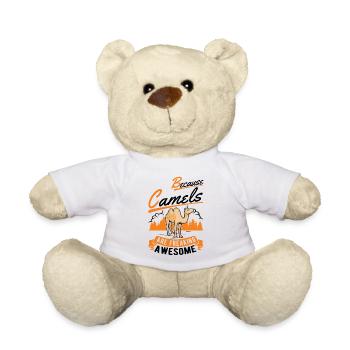 Because Camels are freaking awesome camel - Teddy Bear - white - Front