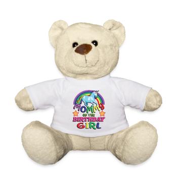 Maman de la fille d’anniversaire cadeau d’anniversaire drôle - Nounours - blanc - Devant