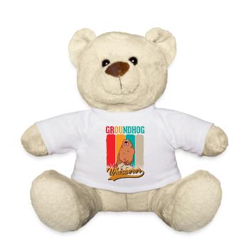 Murmeltier Flüsterer Groundhog Waldmurmeltier - Teddy - Weiß - Vorne
