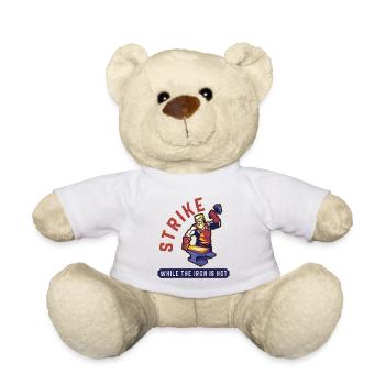 Lustiger Schmied Spruch & Schmieden - Teddy - Weiß - Vorne