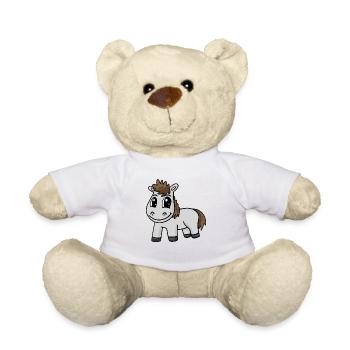 Cheval - Nounours - blanc - Devant