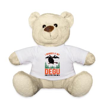 Degu owner shrub rat forest degu - Teddy Bear - white - Front