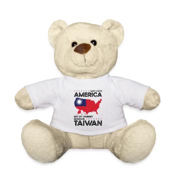 Geboren in Taiwan Taiwaner Amerikaner USA - Teddy - Weiß - Vorne
