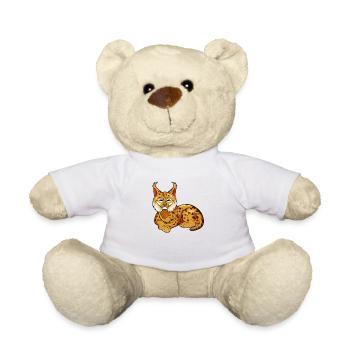 Kawaii Eurasischer Luchs - Teddy - Weiß - Vorne