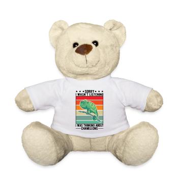 Idée cadeau caméléon caméléon - Nounours - blanc - Devant
