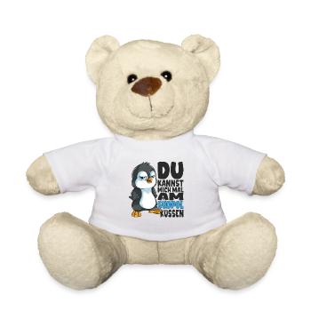 Kannst mich mal am Südpol küssen Pinguine - Teddy - Weiß - Vorne