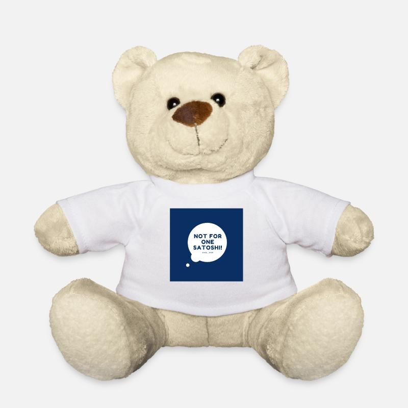 Not for one Satoshi bubble blue - Teddy - Weiß