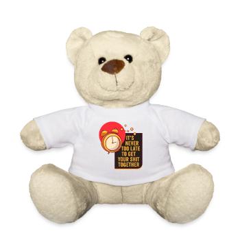 Positive Inspiration Men Women Clock Of Life - Teddy Bear - white - Front