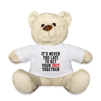 Positive Inspiration Men Women Funny Motivation - Teddy Bear - white - Front