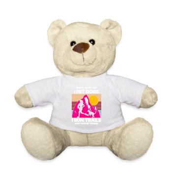 Trail Runner Running Jogging Jogger I Gift - Nounours - blanc - Devant