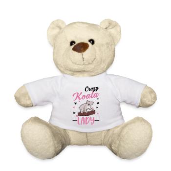 Verrückte Koala Frau - Teddy - Weiß - Vorne