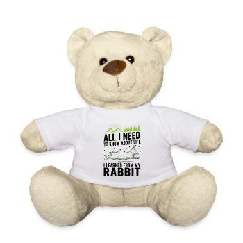 Lapin Cadeau Lapin Lapin Lapin - Nounours - blanc - Devant