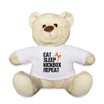Kickboxen Spruch Kickboxerin Geschenk Damen - Teddy - Weiß - Vorne