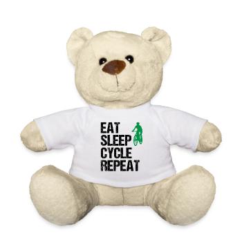 Radfahrerin Spruch Mountainbikerin Geschenk Damen - Teddy - Weiß - Vorne