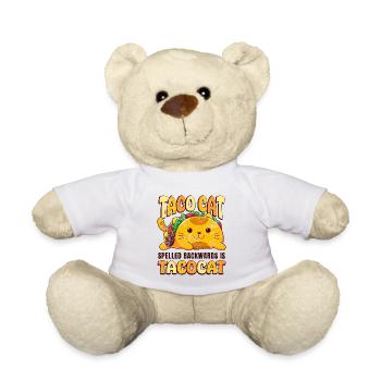 Taco Cat rückwärts buchstabiert ist Tacocat Cinco de - Teddy - Weiß - Vorne