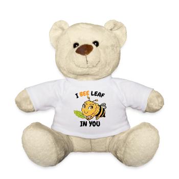 Ich Bienenblatt in dir süße Hummel - Teddy - Weiß - Vorne