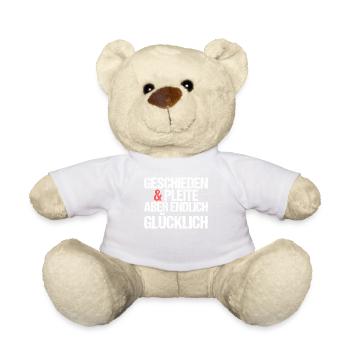 Geschieden und Pleite aber endlich glücklich - Teddy - Weiß - Vorne